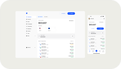 The Endl dashboard and mobile app side by side